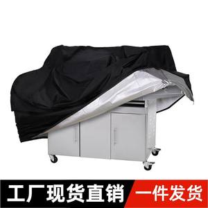 Housse de protection universelle pour barbecue, noire, en tissu Oxford 210D, imperméable et anti-poussière, accessoire pour grillades en extérieur - Product Image 5