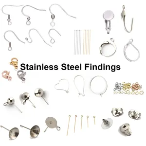 Wholesale French Hook Ear wires Fishhook Clasp Stainless Steel Jewelry Findings For Jewelry Making