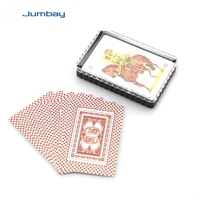 Conception personnalisée Jeu de table de poker espagnol 50 cartes à jouer en plastique