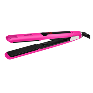 Plancha de pelo portátil 2 en 1 para rizar y alisar el cabello rosa para tratamiento de queratina - Product Image 1