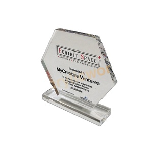 Trofeo de cristal acrílico personalizado, supercalidad, venta al por mayor, bloque de trofeo - Product Image 1