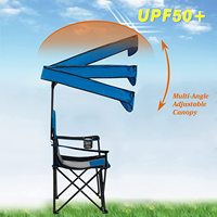 WOQI vente en gros de chaises pliantes légères pour le camping, ensemble de fauteuils de plage et de parasols pare-soleil