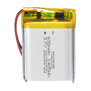 Fuente de alimentación 3,7 V 650mAh Batería solar Litio <span class=keywords><strong>DATAPOWER</strong></span> 702535 3,7 Voltios Batería de litio Baterías de rastreador GPS recargables - Product Image 1