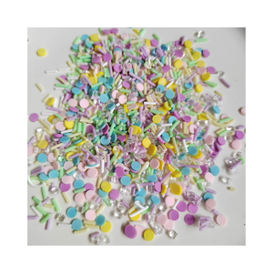 丸いキャンディースライスアイスキューブチャームポリマークレイスプリンクルDIYクラフト用スライムトッピングシェーカー充填アクセサリー - Product Image 2