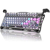 Clavier de jeu sans fil GravaStar Mercury K1 PRO, clavier de jeu tri-mode à commutation à chaud, clavier mécanique ergonomique pour l'e-sport