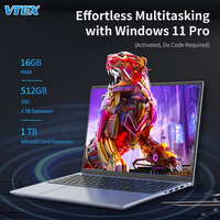 Vtex 16 Inch Fhd Ips Panel Core I5 Backlit Toetsenbord Camera Shutter Speakers Office Business Notebook Computerspel Laptop