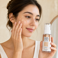 Crème BB Nourrissante SEVEN GIRL Marque Privée, Fond de Teint Liquide Couvrant Hydratant, Crème Correctrice Anti-Imperfections OEM, Vente en Gros