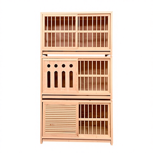 Cage d'élevage de pigeons en bois massif de luxe avec transporteur et nichoir réglable, écologique - Product Image 2