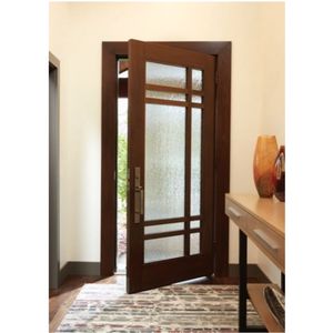 2024 CBMMart Dernier Intérieur Moderne Villa Principale Grange Chambre Bois de Teck Massif Panneau Unique Porte Designs Verre Plat Designs <span class=keywords><strong>Photo</strong></span> - Product Image 1