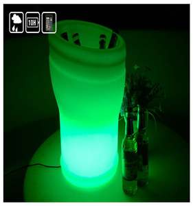 Promoción barato plástico RGB colorido Led luminoso <span class=keywords><strong>Moet</strong></span> <span class=keywords><strong>Chandon</strong></span> cubo de <span class=keywords><strong>hielo</strong></span> cubo para cerveza - Product Image 3