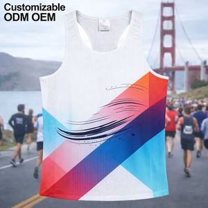 Camiseta Deportiva Unisex Personalizada para Maratón, Transpirable, 100% Poliéster, Anti-UV, para Verano, con Logotipo Personalizado Impreso - Product Image 1