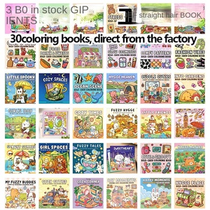 Accogliente amici libro da colorare <span class=keywords><strong>per</strong></span> adulti e bambini stampato su misura in grassetto facile cancelleria <span class=keywords><strong>per</strong></span> la pittura a matita copertina di carta all'ingrosso - Product Image 1