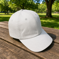 Cappellino da Baseball Vintage Sportivo Personalizzato 100% Cotone, 6 Pannelli Non Strutturati, Visiera Precurvata, Fibbia in Metallo, Regolabile, Unisex
