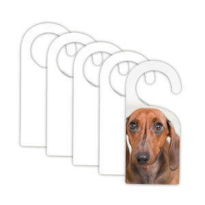 Sublimation Blanks MDF Hardwood Door Hang Tag DIY Craft Project Wooden Hanger Plaque Wall Wood Crafts Wooden Boxes Wall Signs