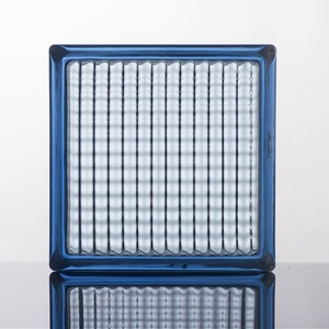 Khối Thủy Tinh Màu Xanh Nhạt Khối Song Song Thiết Kế Nhiều Mây Kích Thước Lớn Hơn Khối Thủy Tinh Cho Tường Ngoài - Product Image 4