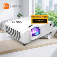 Projecteur professionnel BYINTEK Note 2 4500 ANSI Lumens 1080p WXGA à courte focale avec haut-parleurs intégrés LW700ST 3LCD Laser pour grandes salles