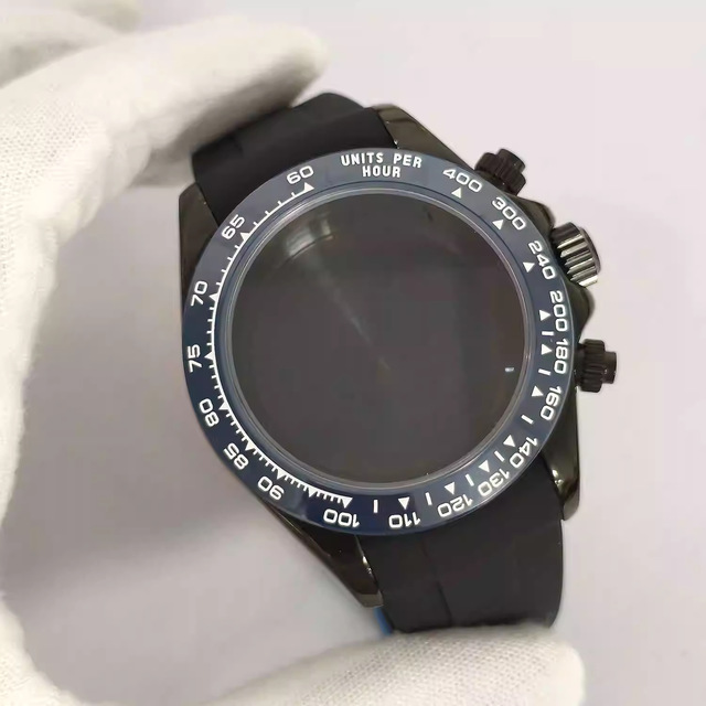 39mm Modified Quartz Chronograph Watch Case Kit with 316 Stainless Steel Accessories VK63 Movement Wristwatch Tools & Parts