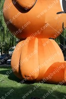 Vente chaude Ballon géant gonflable de dessin animé en forme d'ours en PVC Facile à installer Logo personnalisé Imperméable Durable pour la publicité