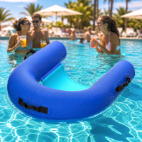 Chaise flottante gonflable en PVC épaissi, grande capacité de charge, pour divertissement aquatique sur yacht ou lac, en stock important