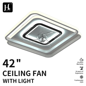Ventilador de Techo LED Moderno con Control Remoto, Luz Acrílica, Motor AC, Regulable, 6 Velocidades, para Dormitorio y Sala de Estar - Product Image 2