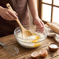 Lot de 2 cuillères en bambou en forme de cœur de 30 cm – Ustensiles de cuisine à long manche pour cuisiniers – Idéal comme cadeau de déménagement