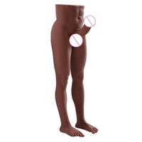 Jouet sexuel réaliste pour adultes en forme de pénis masculin, demi-corps avec jambes, énorme gode anal pour femmes et gays