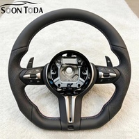 Volant de voiture en cuir noir en forme de D pour BMW 320 525 F10 F30 F70 E71 F31 F32 F34 F36 X5 X6 F01 F07 F20 F11 F22 F25 M3 M4 M5