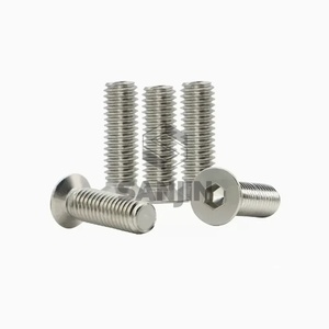 Tornillos Autorroscantes de Titanio GR2 Ti M3 X 6/8/10/12/15mm, <span class=keywords><strong>Cabeza</strong></span> Plana <span class=keywords><strong>Avellanada</strong></span>, Hexagonal <span class=keywords><strong>Allen</strong></span>, Zincados, Alta Calidad, Resistentes a la Corrosión, Personalizados - Product Image 1