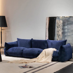 Ensemble de canapés en velours de luxe <span class=keywords><strong>moderne</strong></span> avec coussins rembourrés en éponge, <span class=keywords><strong>divan</strong></span> modulaire élégant en tissu <span class=keywords><strong>design</strong></span> pour salon - Product Image 1