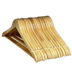 Perchas de madera duraderas hechas en Vietnam, precio barato al por mayor, perchas de madera de calidad superior para ropa - Product Image 1