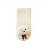 Chaussettes antidérapantes décontractées en tricot de coton/élasthanne à motif dessin animé, ouvertes à l'arrière, pour nouveau-nés de 0 à 1 an, printemps/automne