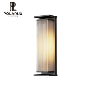 Applique murale extérieure moderne en acier inoxydable et plastique, style minimaliste, pour jardin, terrasse, villa, étanche, éclairage extérieur, fourniture pour projets - Product Image 1