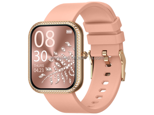 Nhà Máy Bán Hàng Phụ Nữ Thông Minh Đồng Hồ Ip68 Với Thanh Lịch Trường Hợp Kim Cương Dây Đeo 1.75 "Màn Hình Đa-Thể Thao Chế Độ Cuộc Gọi Điện Thoại Tin Nhắn Nhắc Nhở - Product Image 5