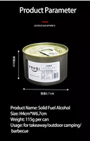 YOUQI Carburant à alcool solide pour le camping en plein air, le barbecue, l'alcool solide, petit récipient