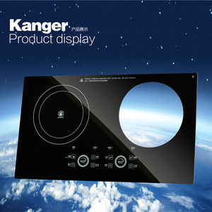 Kanger Cuisinière à gaz à 2 brûleurs en céramique noire, <span class=keywords><strong>Kitchenaid</strong></span> Accessoires Brûleurs à gaz Élément chauffant en céramique Table de cuisson à induction - Product Image 2