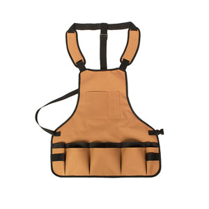 Tablier de travail en polyester multi-poches, tenue de jardinage portable, rangement et organisation - Product Image 1