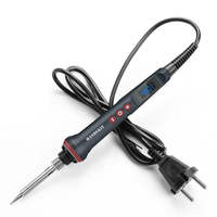 JCD 908s 110V/230V 80W Soldador Eléctrico LCD Tipo Lápiz, Calentamiento en 10s, Temperatura Ajustable 200-400C, Aleación de Aluminio, 1 Año de Garantía