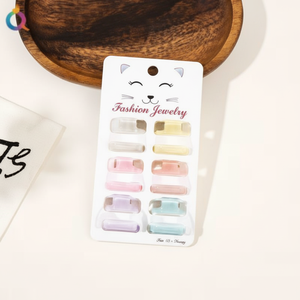 Offre Spéciale Tendance Vintage Femmes Cheveux Décoration En Gros Acrylique Arc Cristal Tissu Snap Clips De Mode Accessoire PC Matériel - Product Image 1