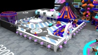 Centre de divertissement familial intérieur sur le thème de la technologie, conçu sur mesure, multi-activités, FEC de 1300 m², équipement de terrain de jeux intérieur vérifié