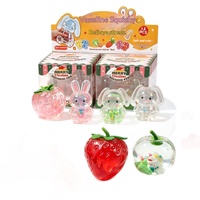 Offre Spéciale : Jouet Anti-Stress à Rebond Lent en Gelée Transparente Vaseline, Formes Lapin Fraise, Bâton de Beurre, Fromage, Pomme