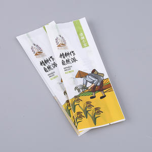 Sacs à fermeture éclair en plastique PE épais recyclables pour supermarchés, film gaufré pour l'emballage des produits alimentaires et agricoles (haricots mungo) - Product Image 4