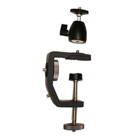 Simock Support de bureau à vis 1/4 avec rotule et pince en C pour caméra, idéal pour le vlogging, le streaming en direct, la photographie en studio et la lumière de studio - Accessoire de studio photo