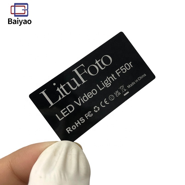 Customized Durable Single-sided Acrylic Adhesive Screen-printed PC Nameplates PMMA Panel Labels, Suitable for Electronic Devices