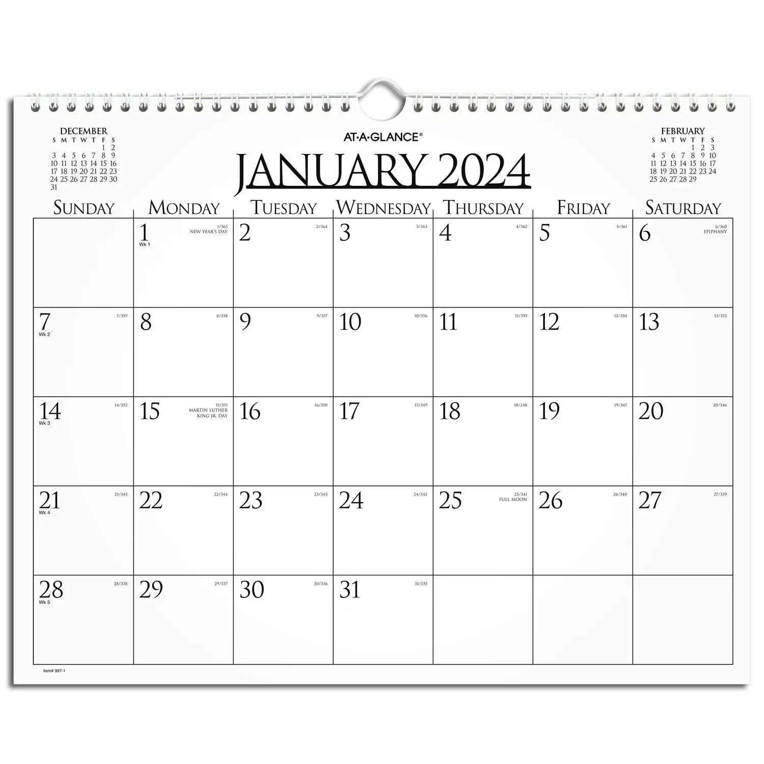 2024 kalender dinding cetak kustom