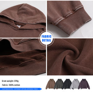 Sweat à capuche vintage personnalisé style hip-hop pour homme, en coton épais, design à effet deux pièces, coupe ample pour l'automne - Product Image 6