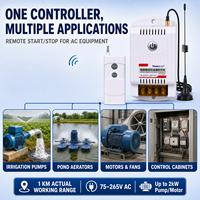Interruttore a Controllo Remoto RF 40A per Motore Pompa Acqua con Opzioni di Portata Multiple per Irrigazione Agricola HT-9220KG