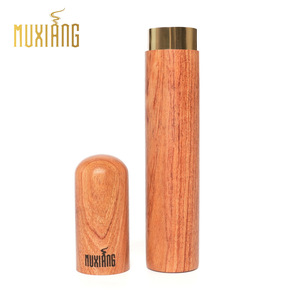 Muxiang Cedar Wood Cigar Tube Portable Humidifier Solid Wood Handmade Minimalist Design - Product Image 4