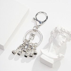 Porte-clés plaqué métal d'échecs vintage européen Porte-clés en alliage créatif pour voiture et <span class=keywords><strong>sac</strong></span> - Product Image 3