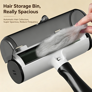 Self Cleaning Reusable <b>Pet</b> Roller <b>Brush</b> with Removable Handle Solid ABS Material Magic Dog Cat Hair Remover <b>Pet</b> Grooming <b>Brush</b> - Product Image 3