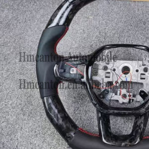 Most Popular Smooth Leather Forged Carbon Fiber LED Car Steering <b>Wheel</b> for Honda Civic 11th Car Steering <b>Wheel</b> - Product Image 3